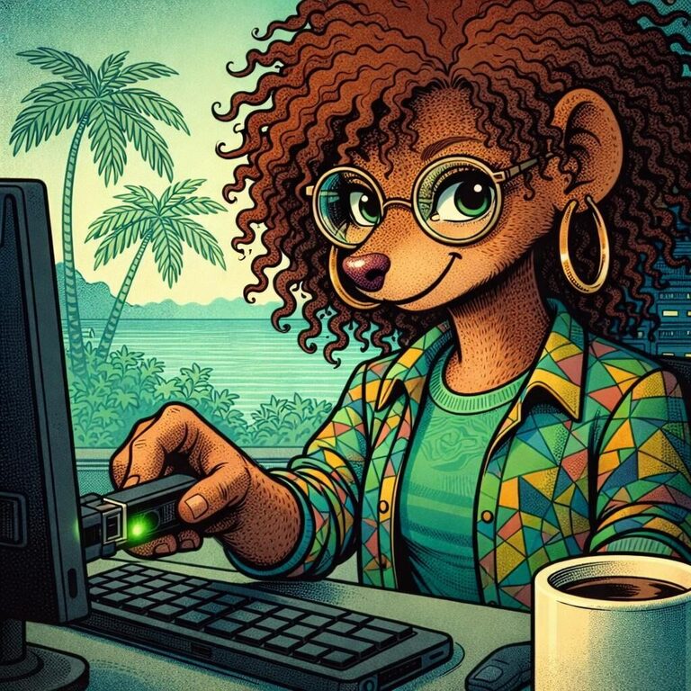 Elle branche sa clé souveraine